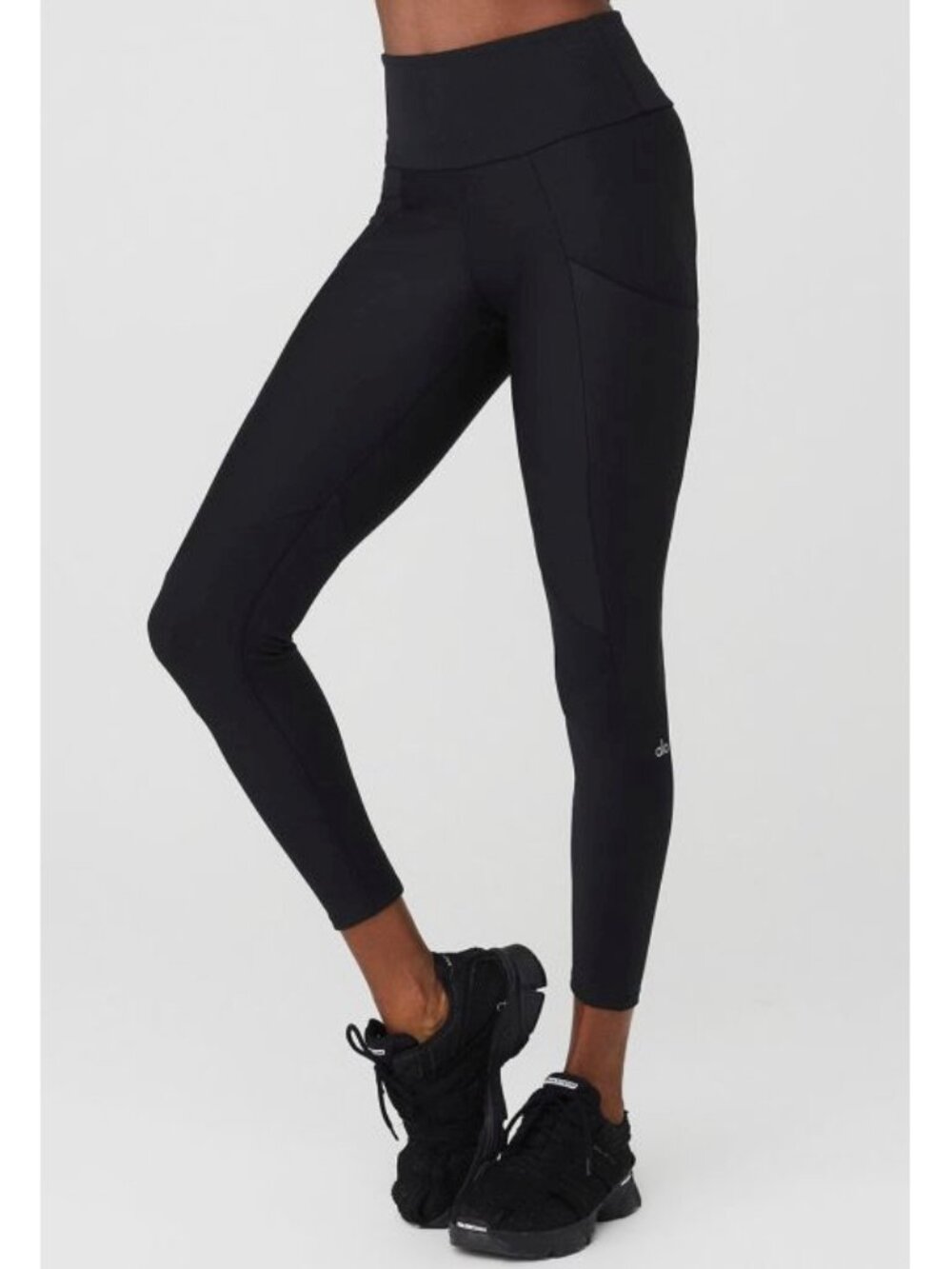Alo Ribbed Airlift High-Waist 7/8 Enchanted Leggings Pockets Hi-Rise Skinny Pant